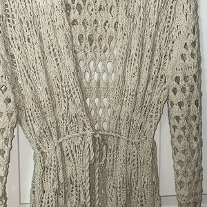 Free People Crochet Duster
